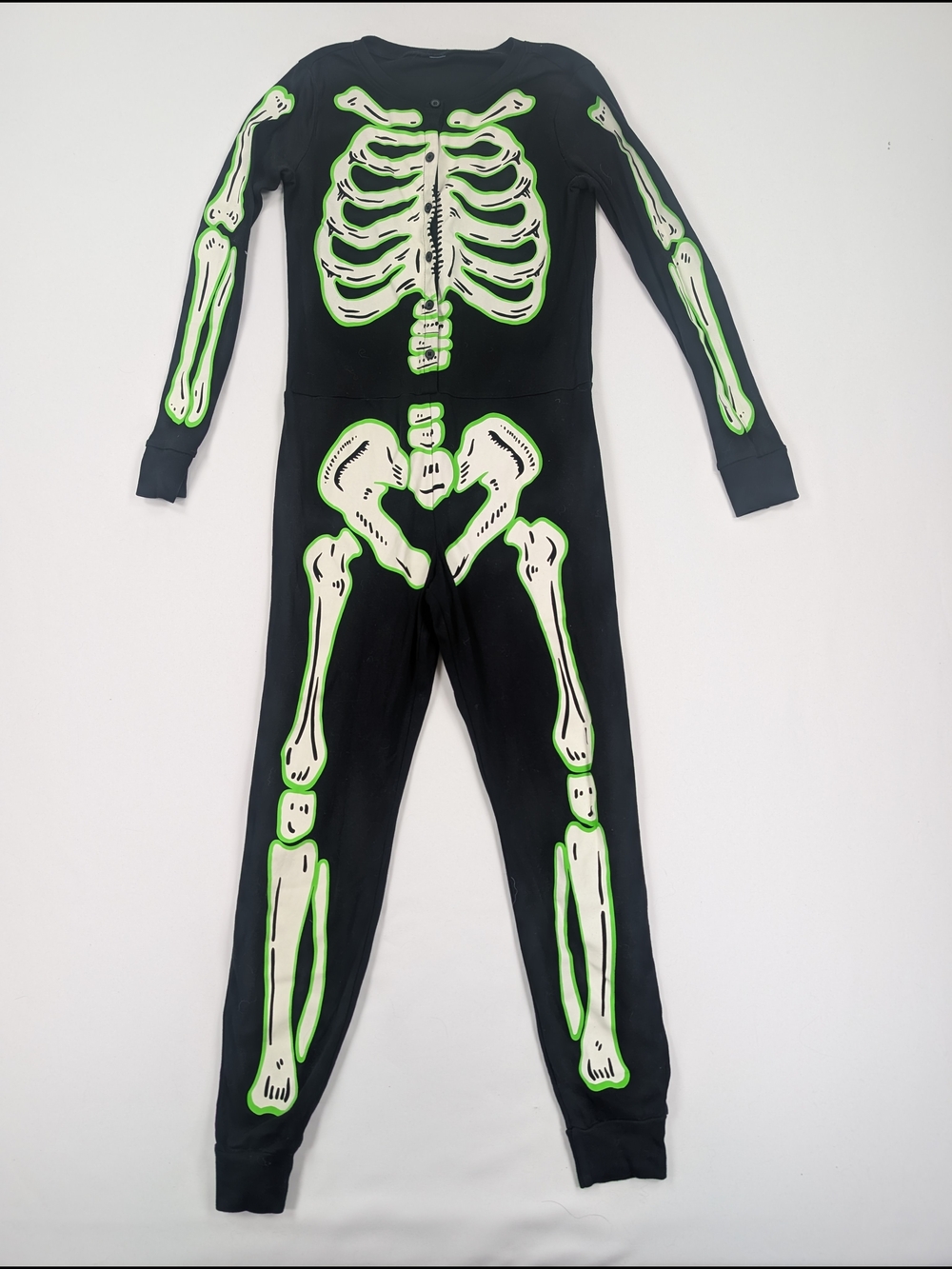 Old Navy Glow In The Dark Skeleton Jumpsuit - Adult Small